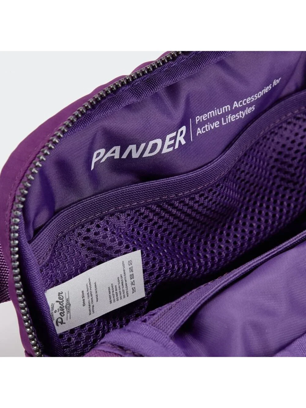 Men's Dark Magenta Crossbody Belt Bag Wide Zipper Adjustable Strap 3-Pockets